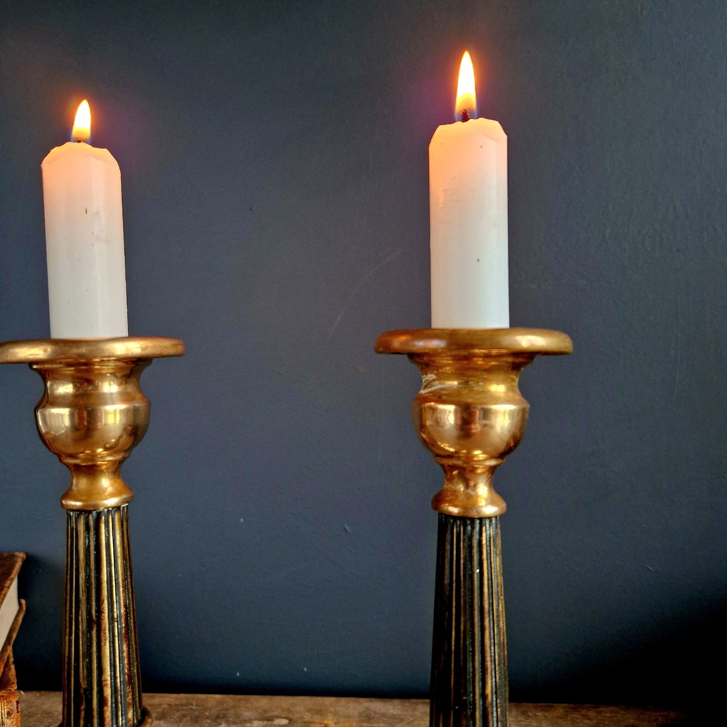 French antique candle holders. French 19th century candlesticks.