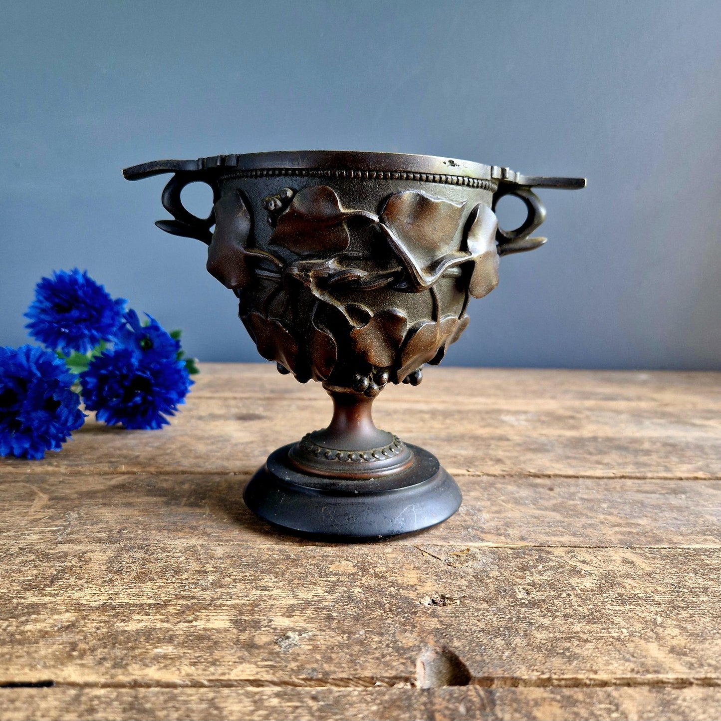 French antique bronze chalice.