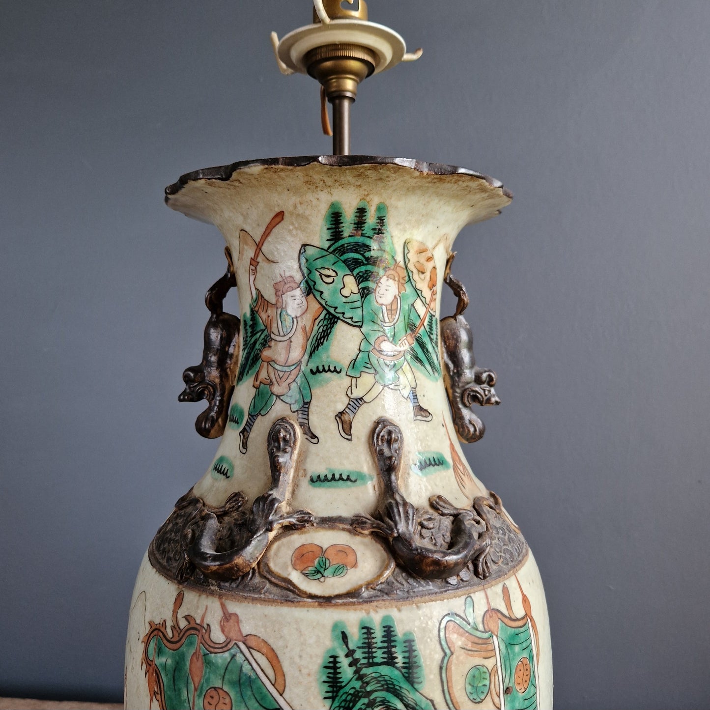 Antique Nanking lamp. Nanjing lamp.