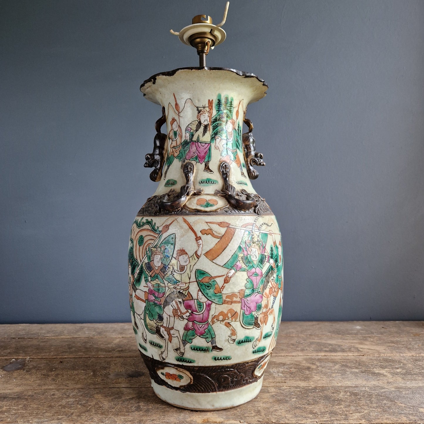 Antique Nanking lamp. Nanjing lamp.