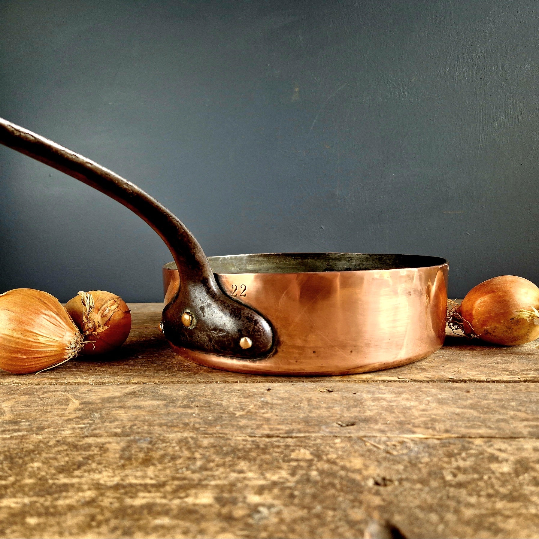 large French copper  pan