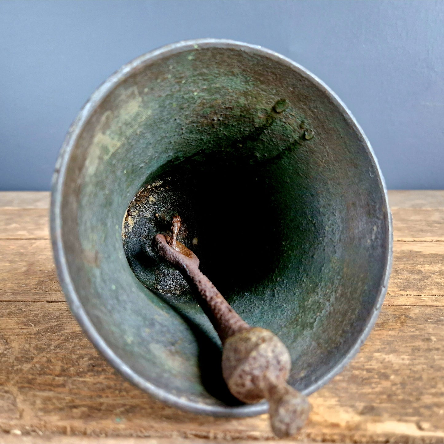 French antique bronze bell.