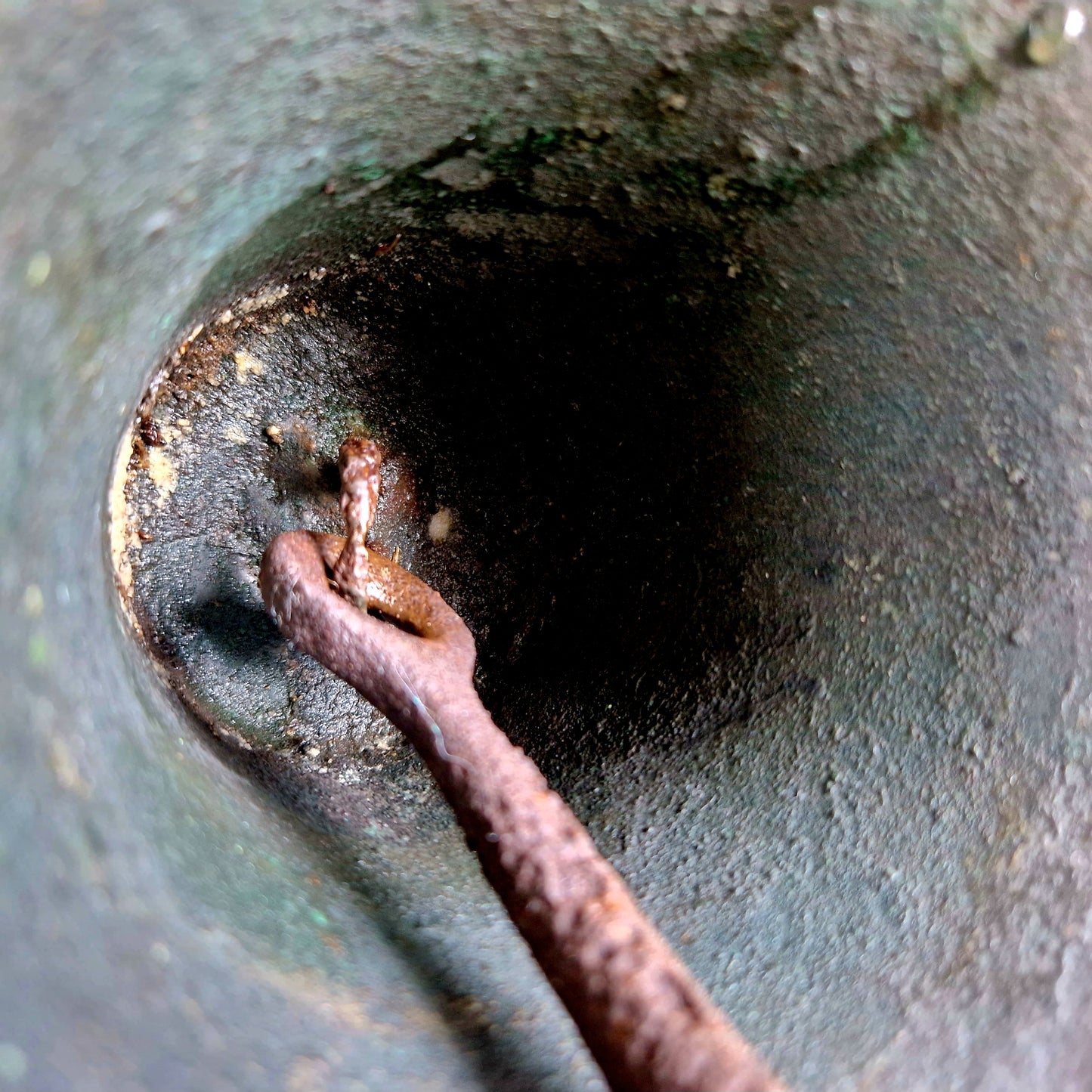 French antique bronze bell.