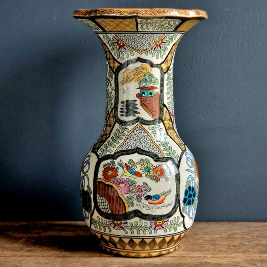 Dutch antique P Regout and co. Maastricht vase. Antique Dutch vase.