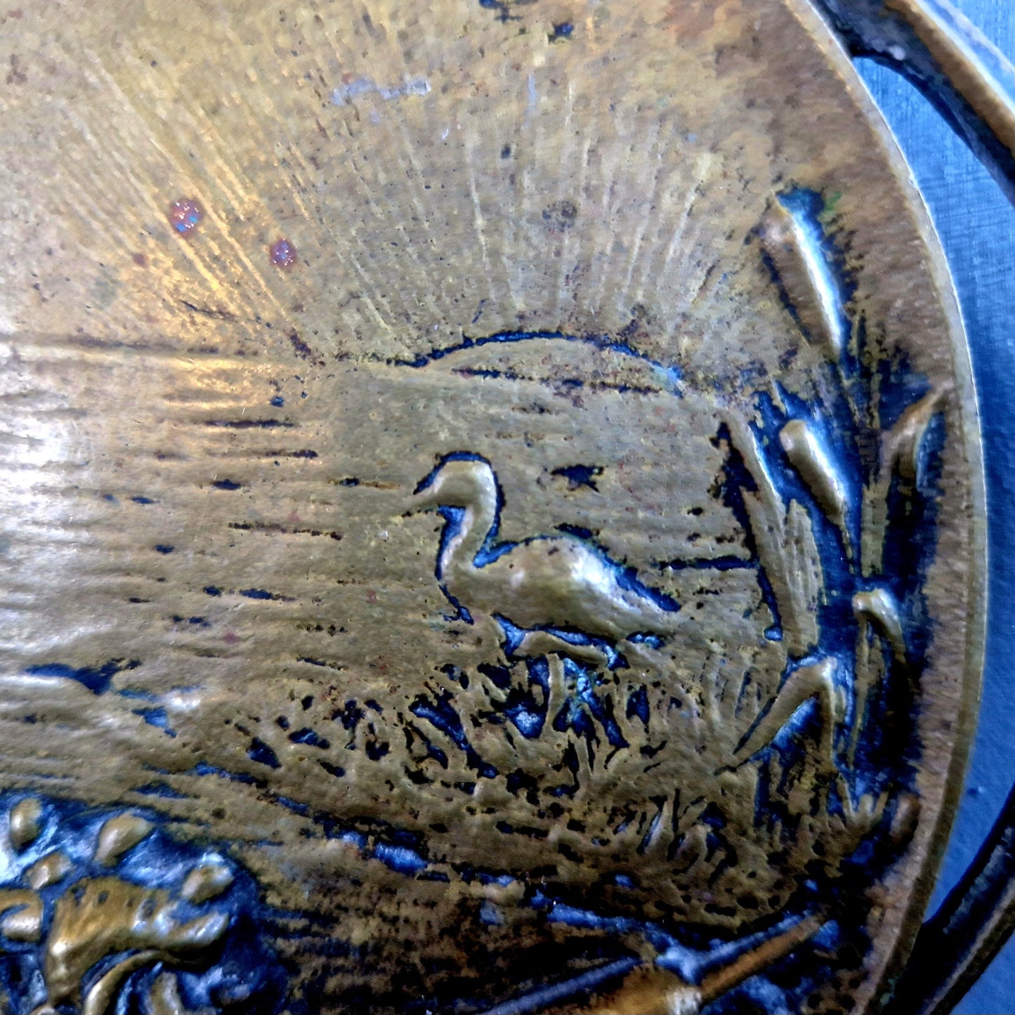 Vide poche en bronze antique français.