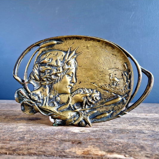 Vide poche en bronze antique français.