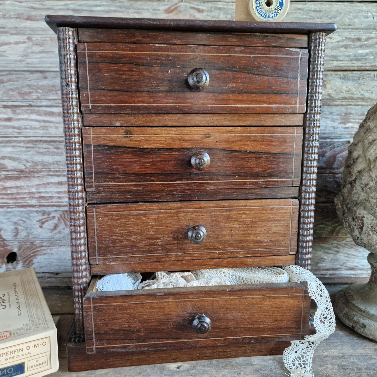 French vintage miniature chest of drawers.