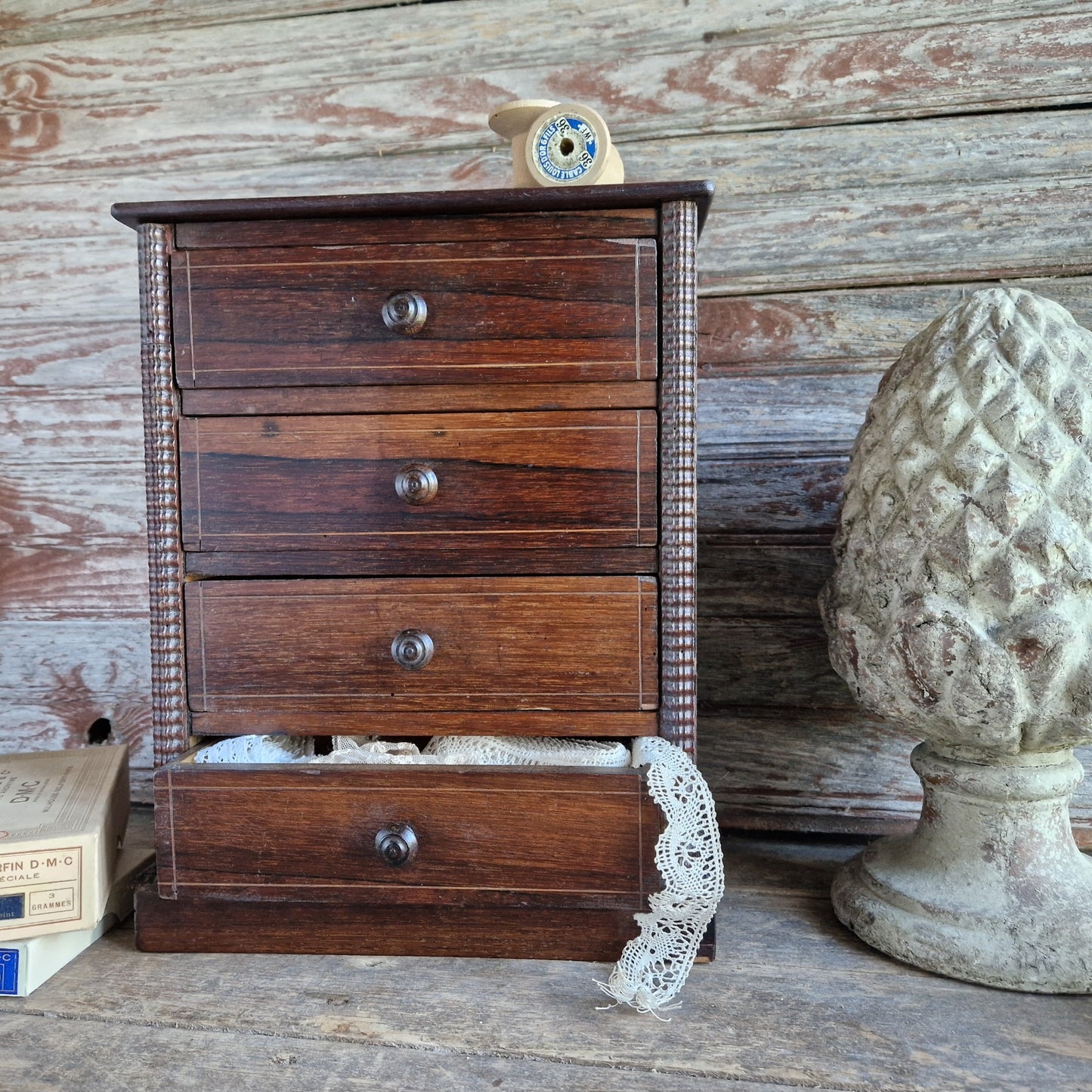 French vintage miniature chest of drawers.