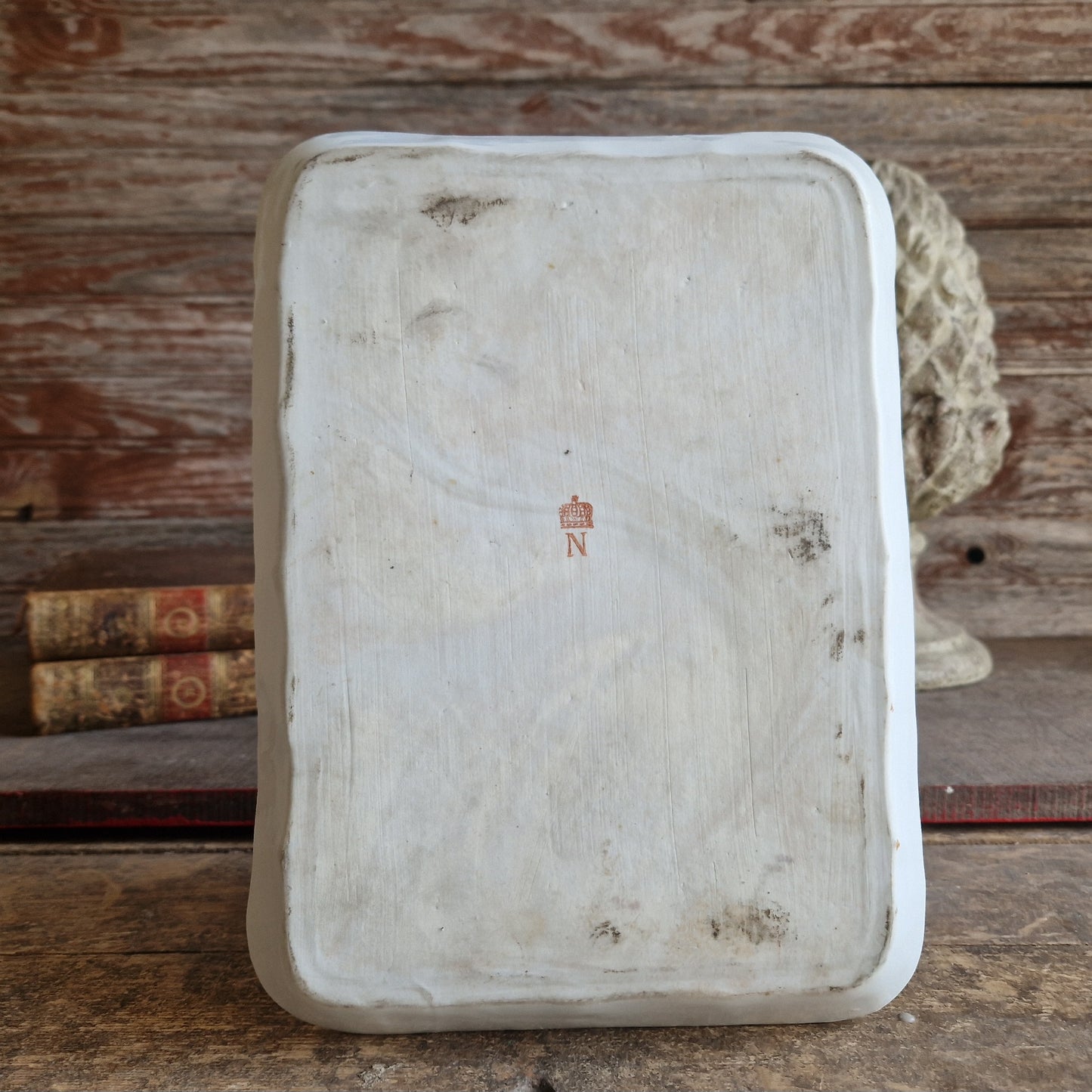 French antique Napoleon Bonaparte porcelain dish.