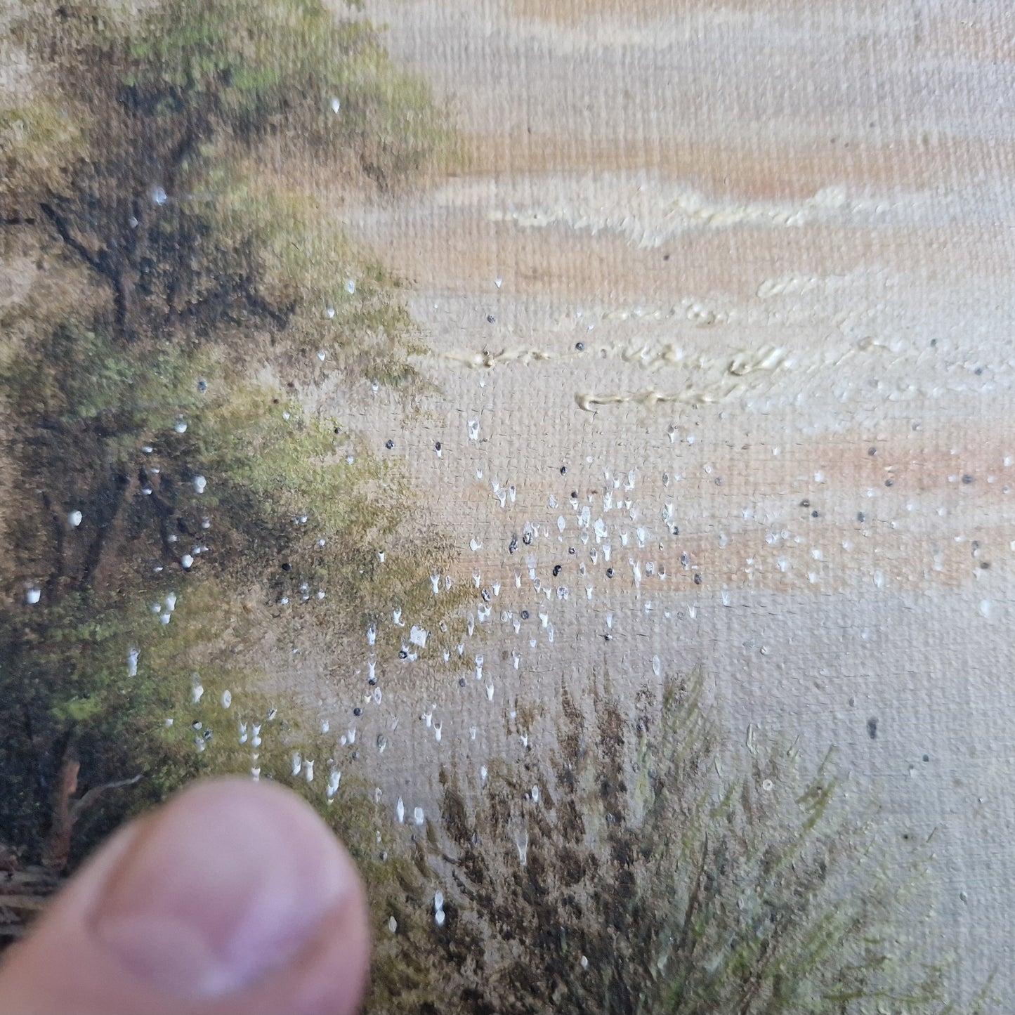 French antique oil painting.