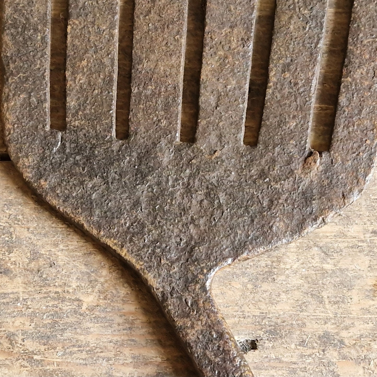 French antique eel fork. French folk art fish catching fork.