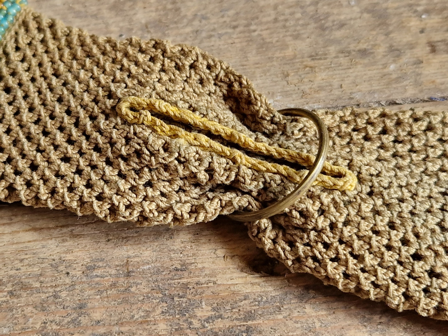 Antique misers purse. French beaded misers purse. Antique costume accessory.
