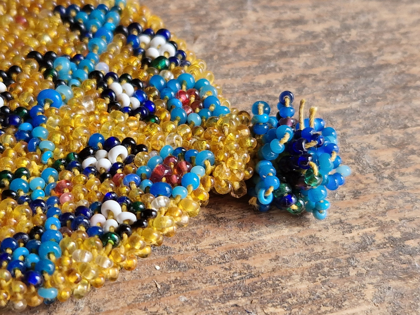 Antique misers purse. French beaded misers purse. Antique costume accessory.