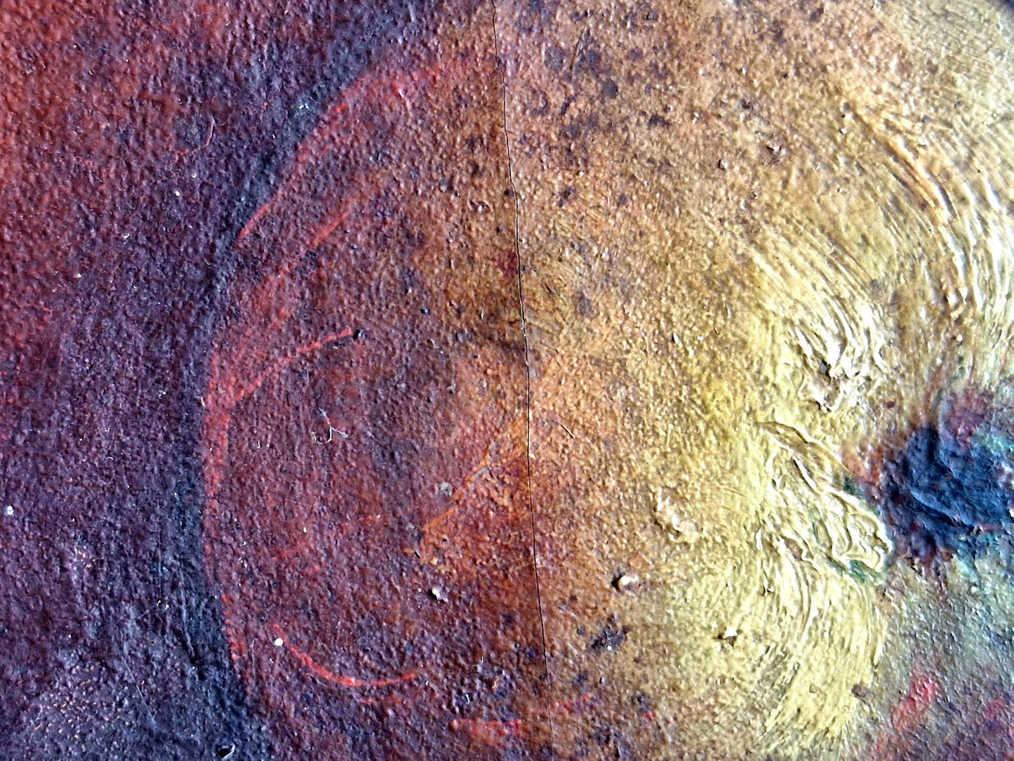 Nature morte aux pommes, huile sur toile.