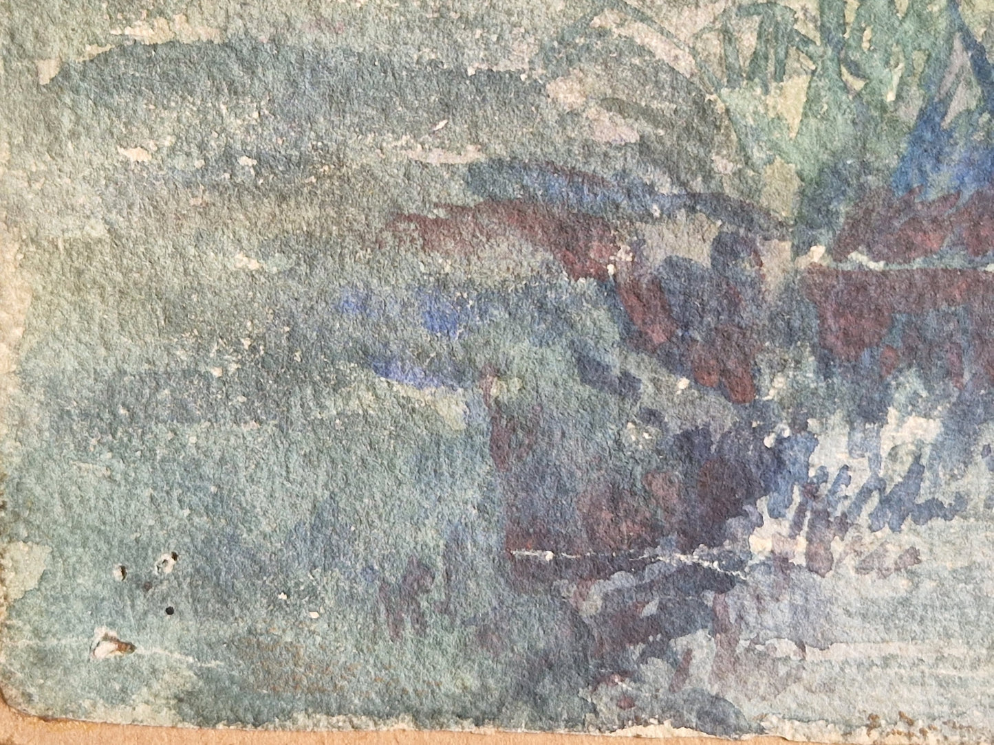 Aquarelle ancienne française.