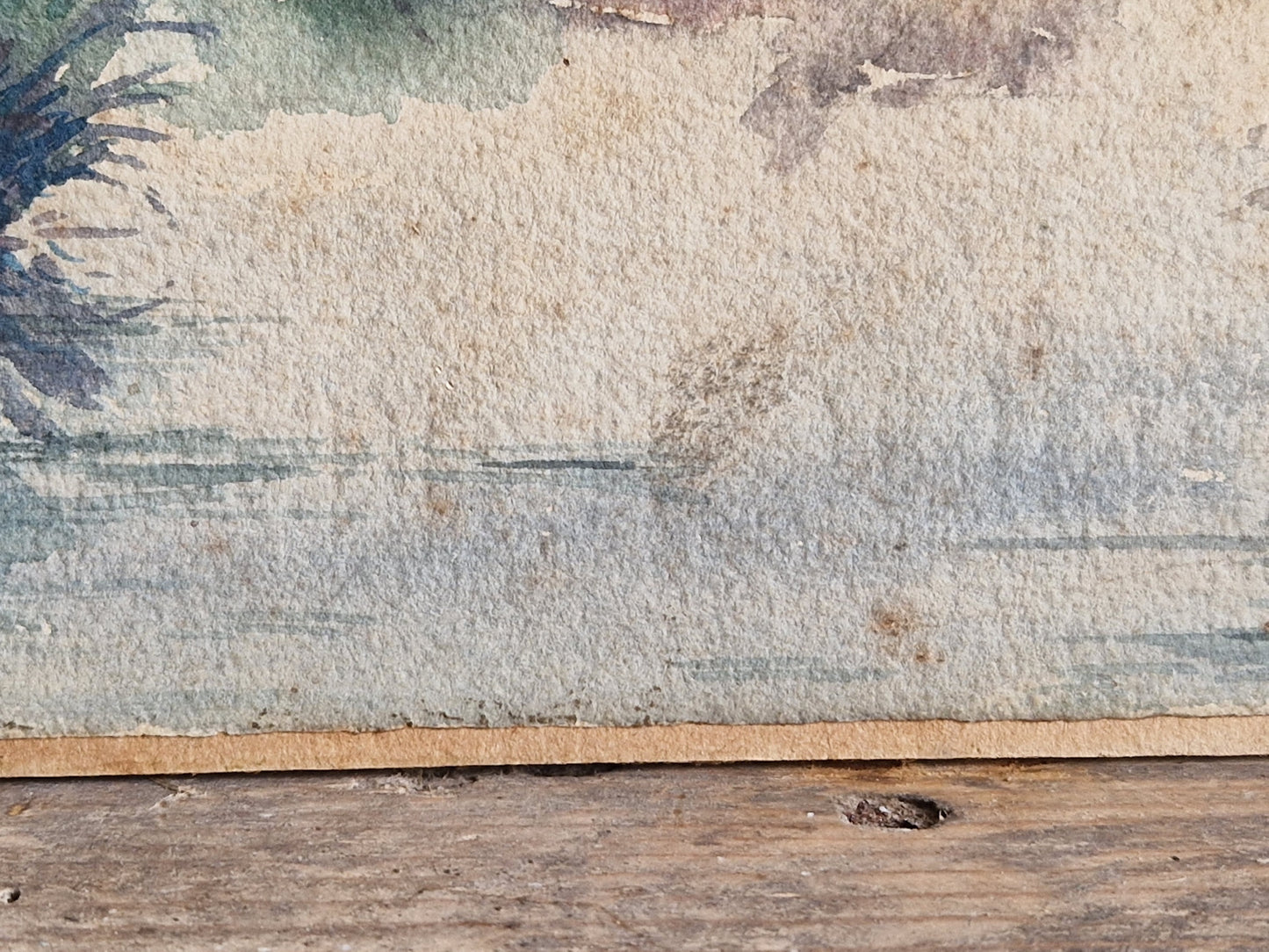 Aquarelle ancienne française.