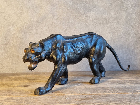 French vintage leather panther.