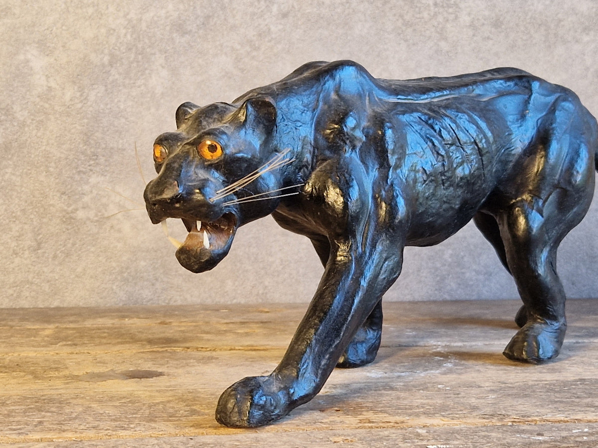 French vintage leather panther.