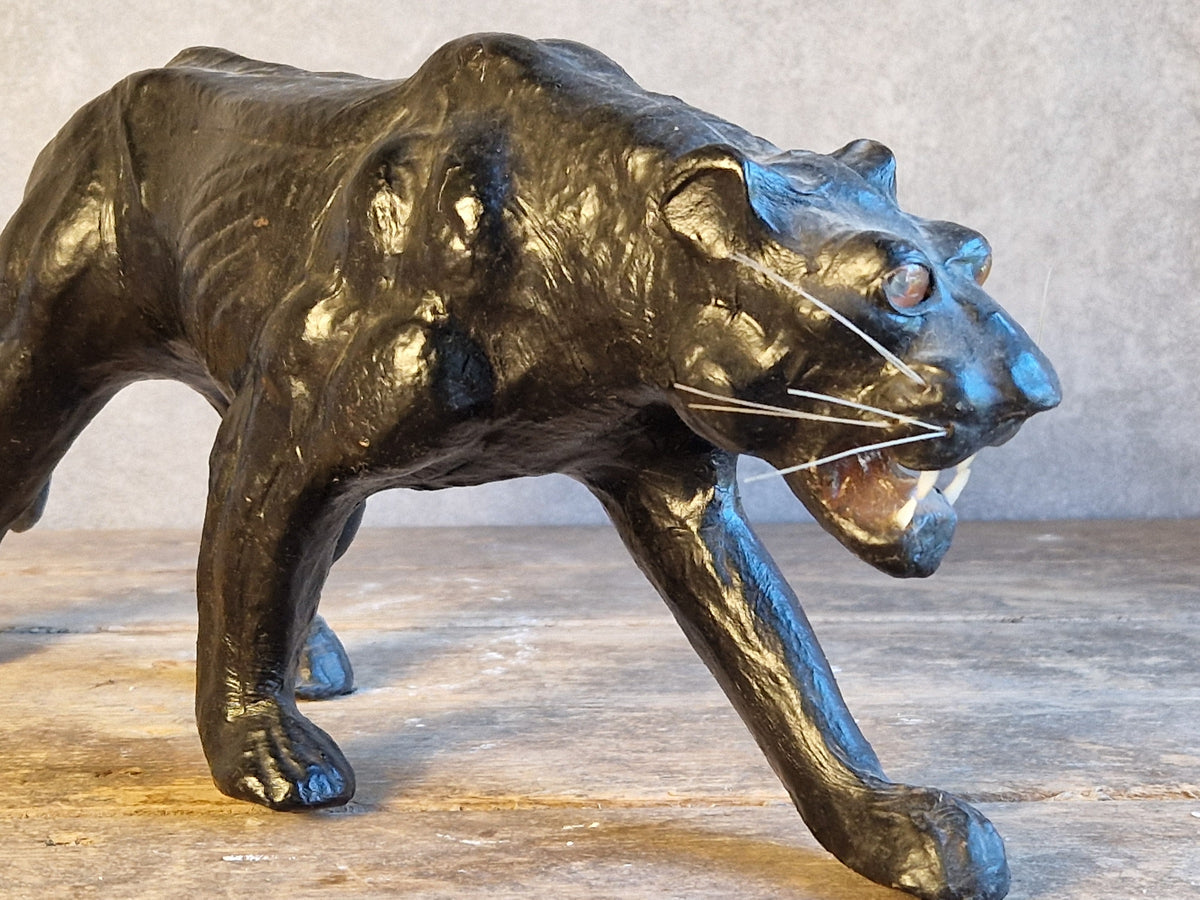 French vintage leather panther.