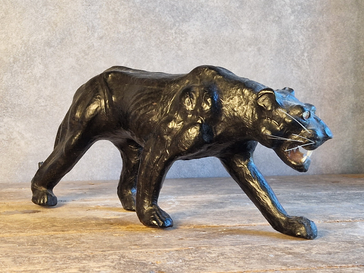 French vintage leather panther.