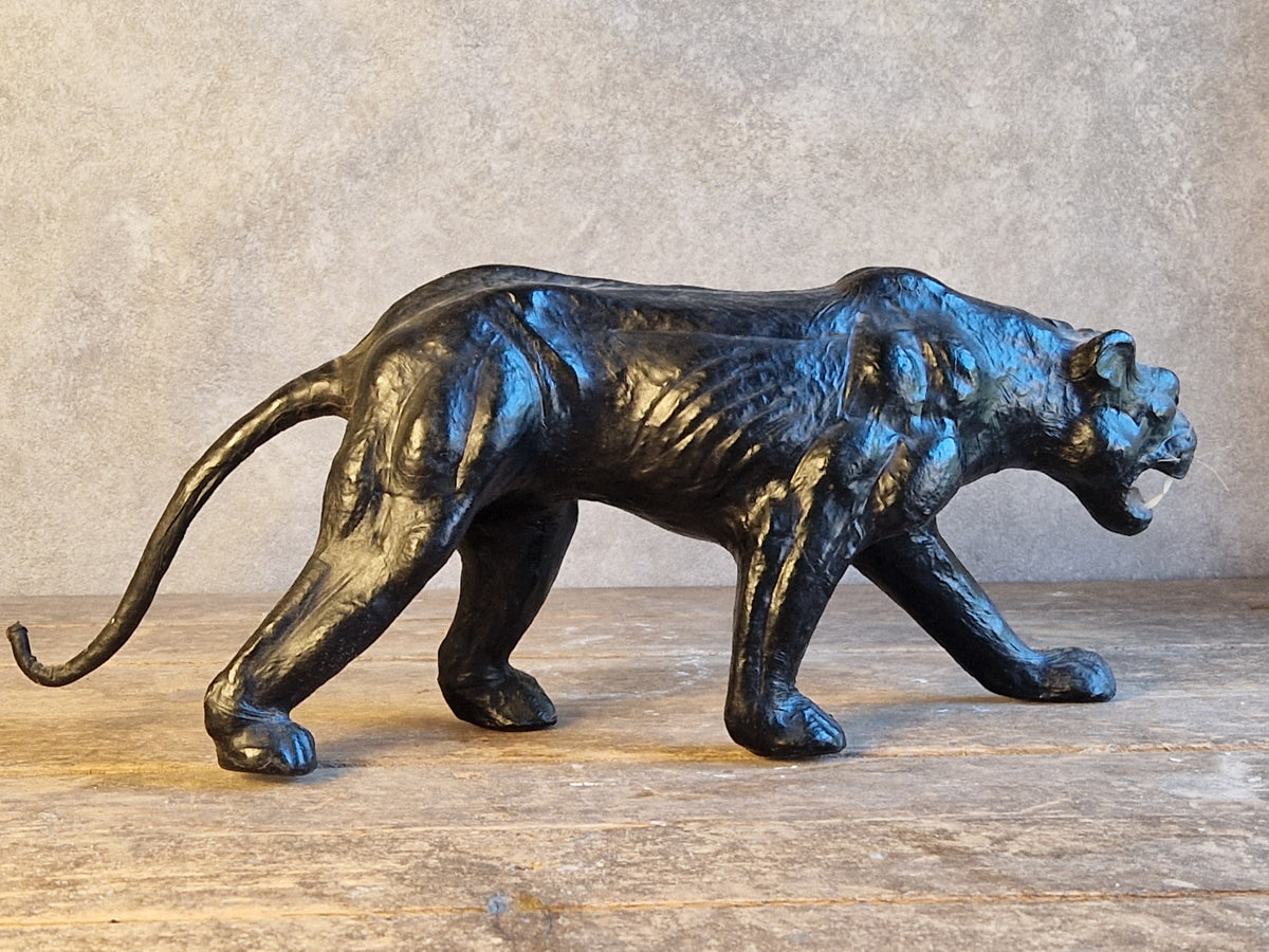 French vintage leather panther.