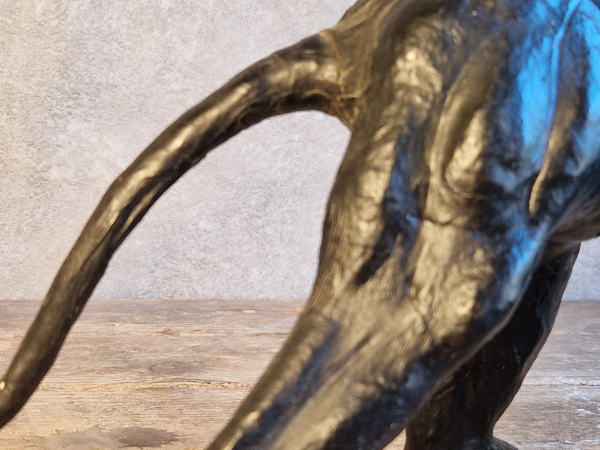 French vintage leather panther.
