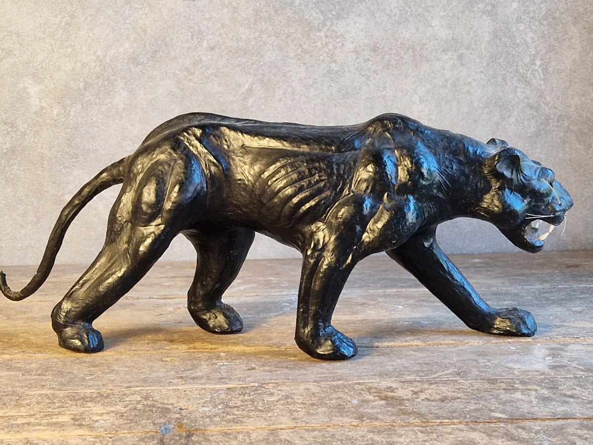 French vintage leather panther.