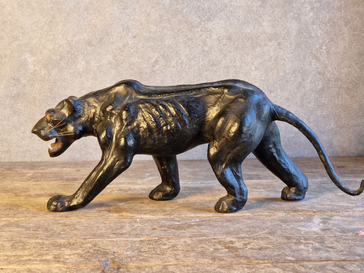 French vintage leather panther.