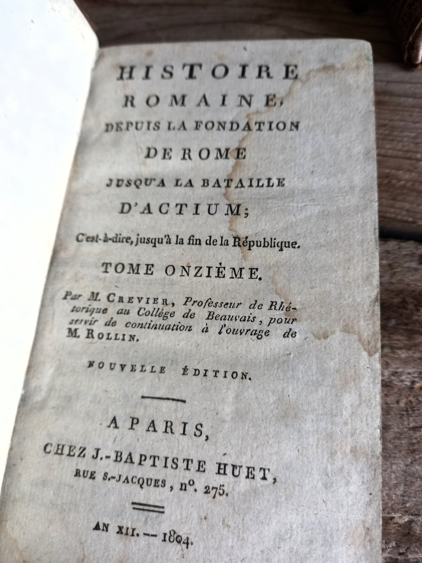 French antique books. Antiquarian books. Old books decor.