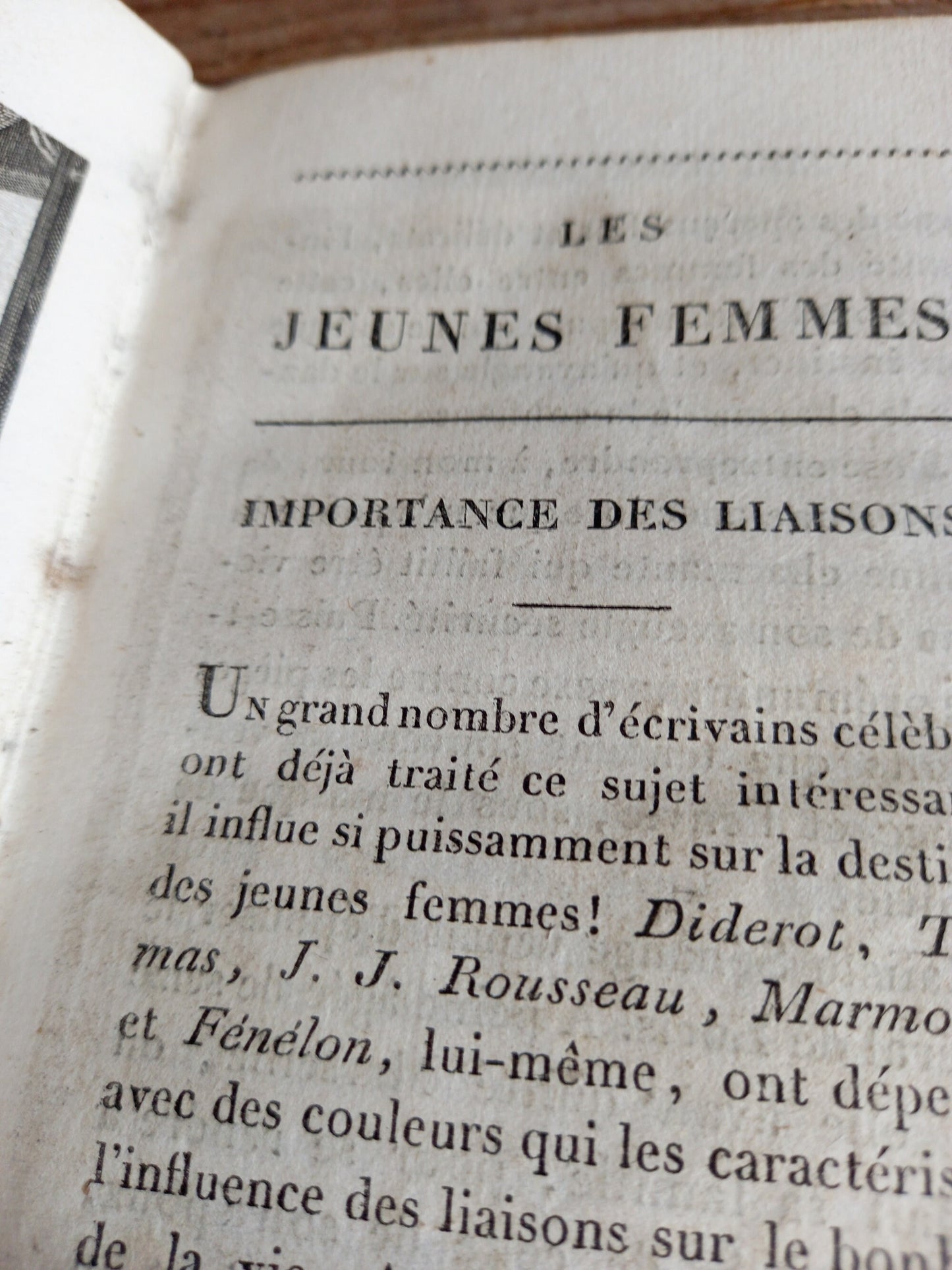 Livre Français Antique : Les Jeunes Femmes, Etiquette Régence du 19ème Siècle