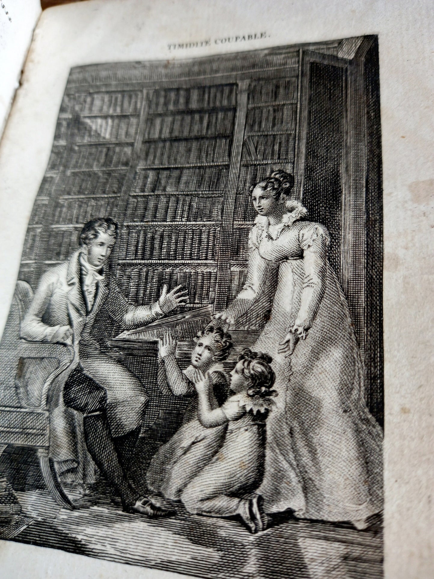 Livre Français Antique : Les Jeunes Femmes, Etiquette Régence du 19ème Siècle