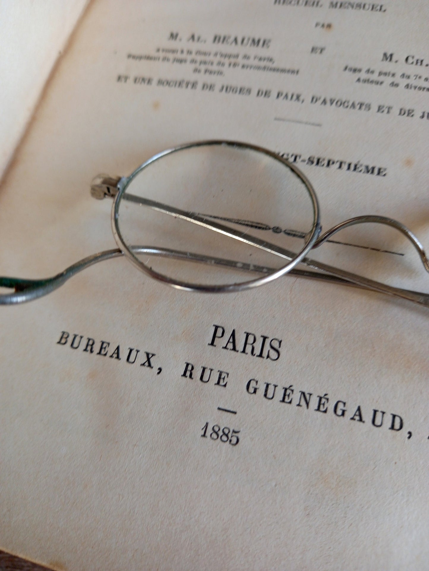 Antique French law book 1885-1887.
