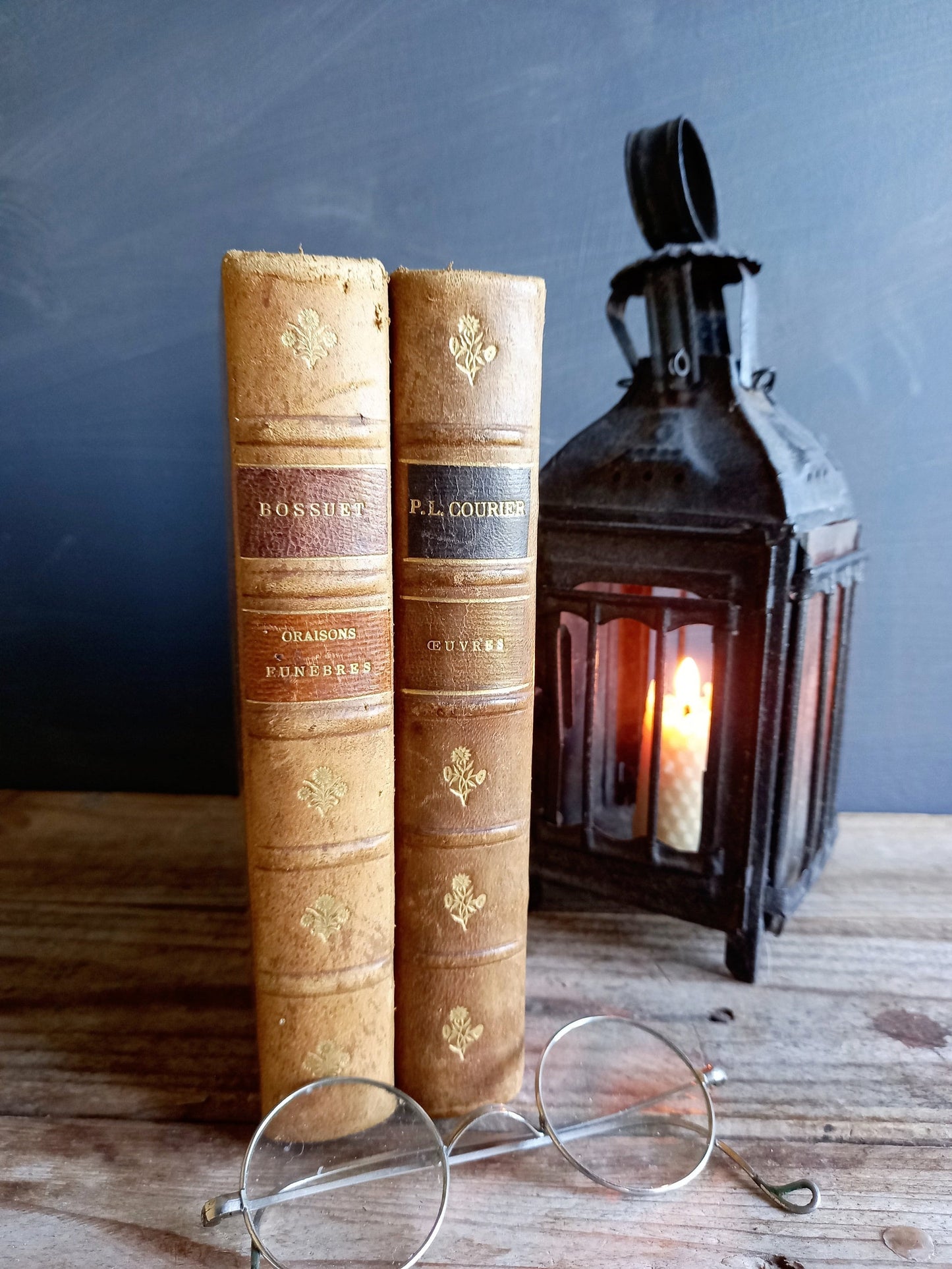 Antique books. Victorian books. French antique books.