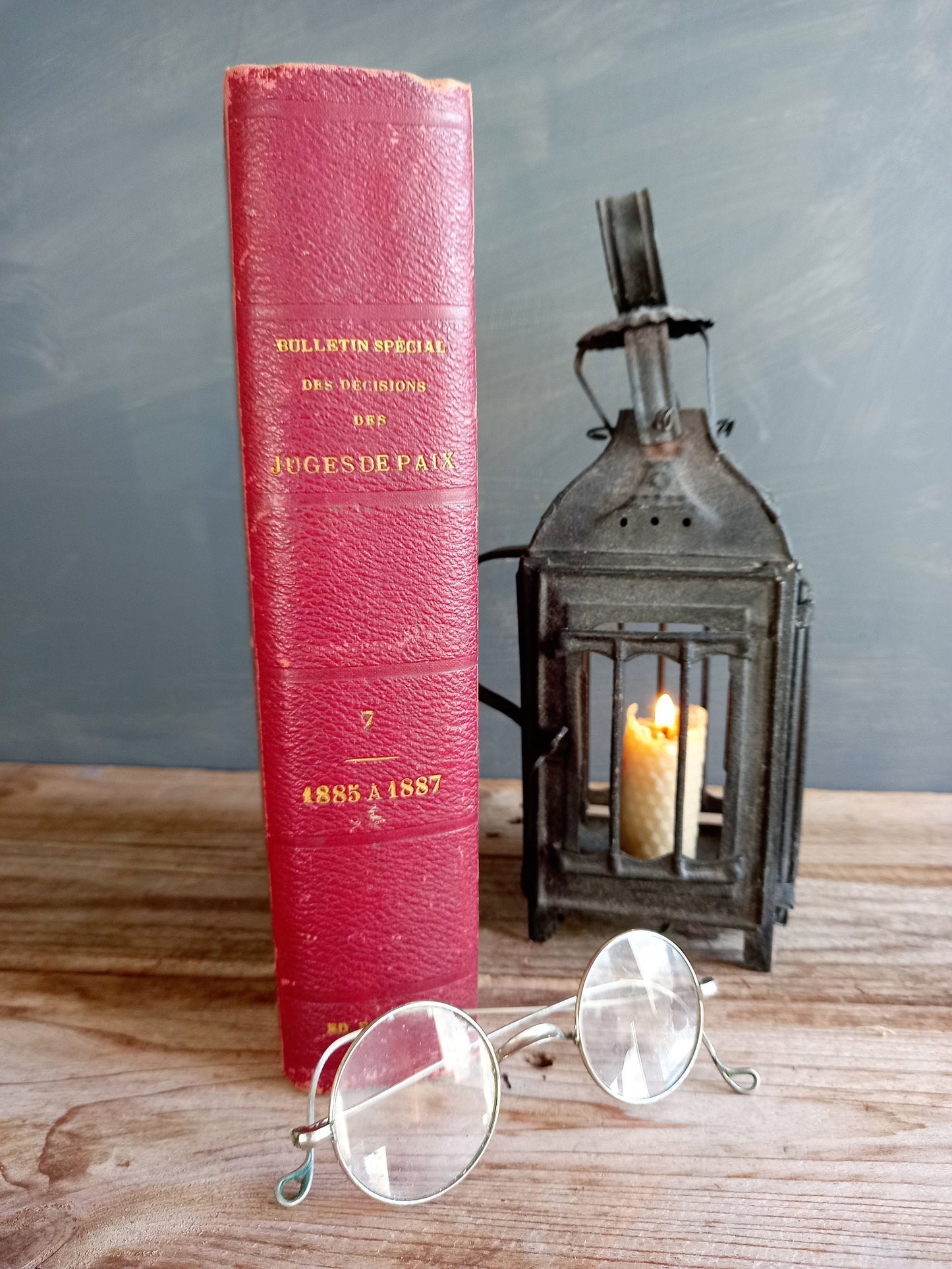 Antique French law book 1885-1887.