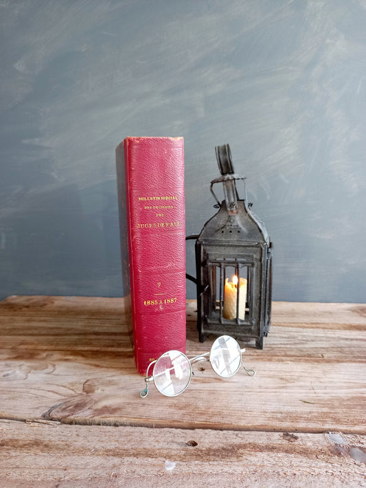 Antique French law book 1885-1887.