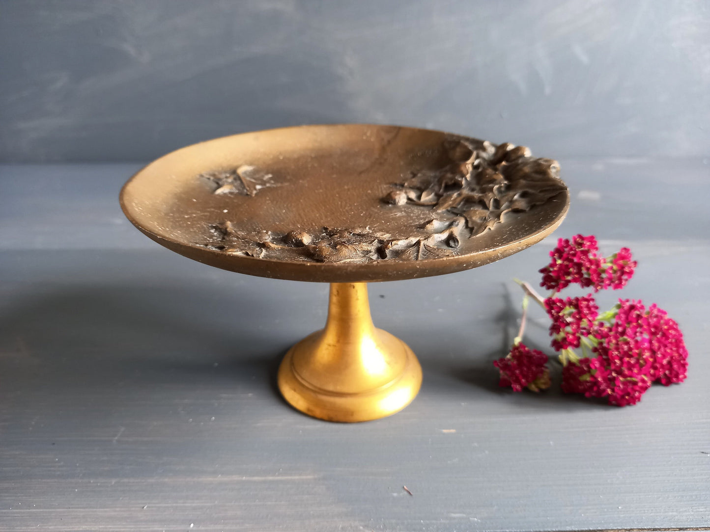 Antique bronze tazza by E Famin.