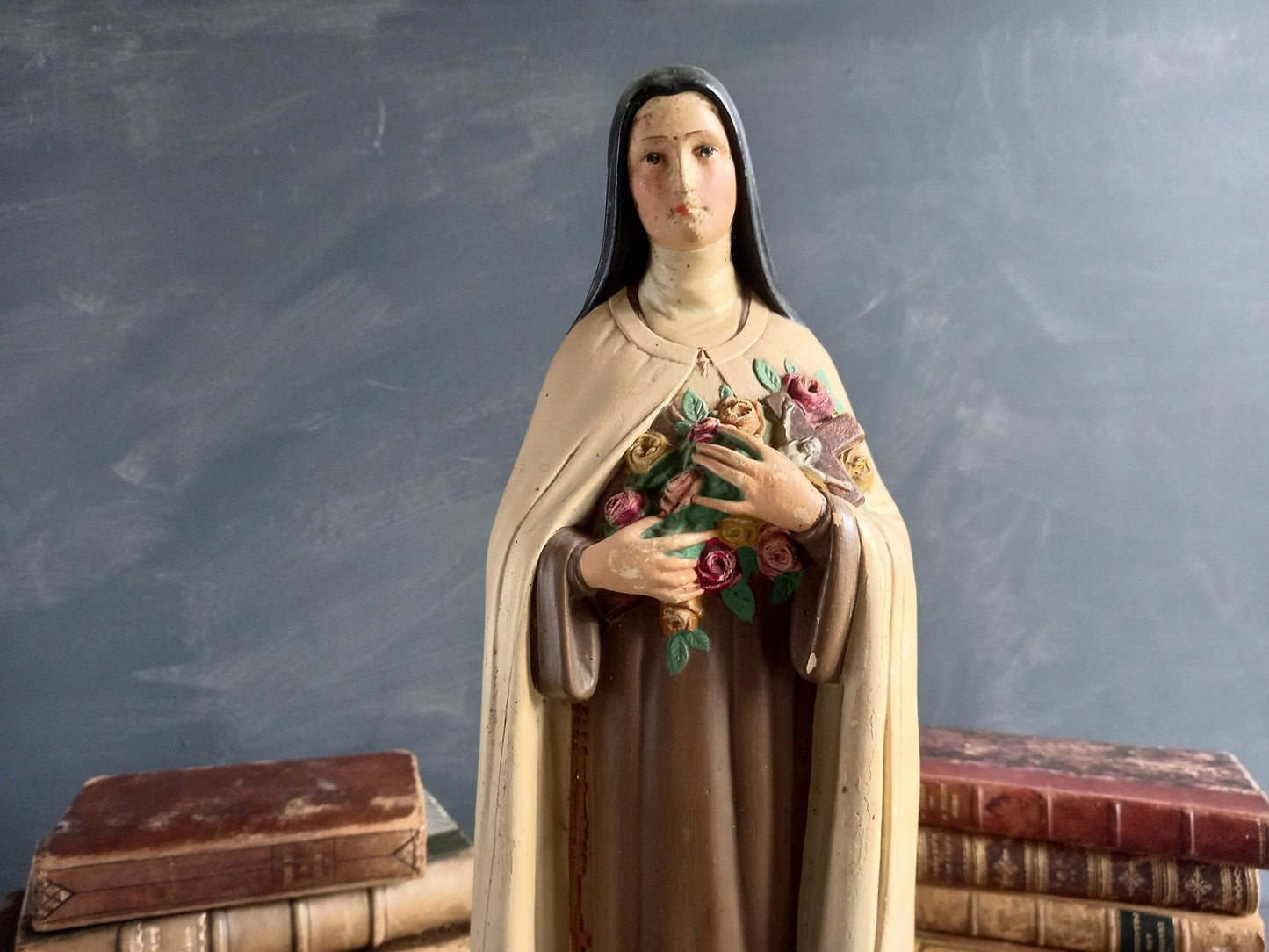 Large vintage religious statue, St Therese of Lisieux.