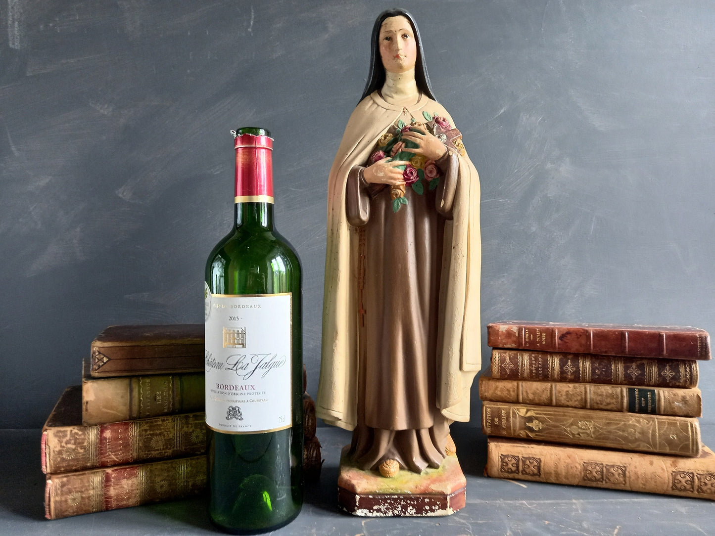 Large vintage religious statue, St Therese of Lisieux.