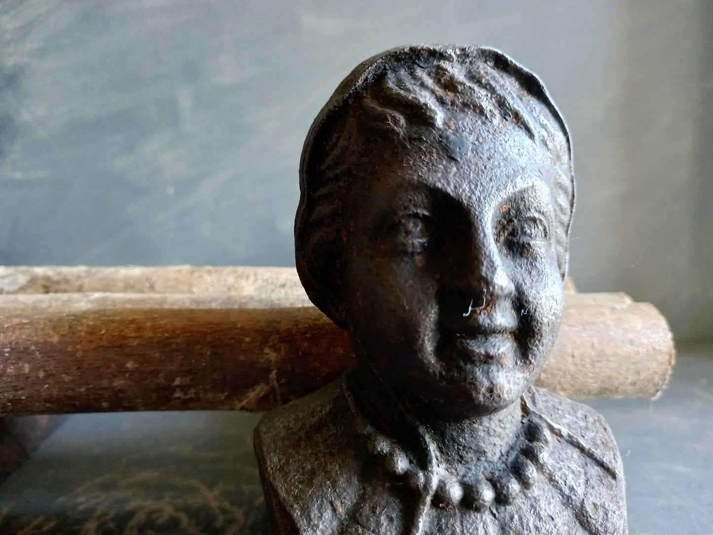 French antique andirons. Andirons. Fireplace dogs. Antique chenets.