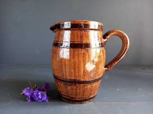 French country jug. Farmhouse pitcher.