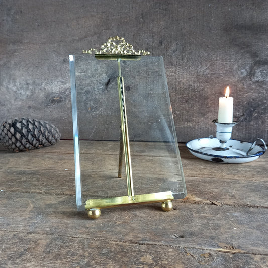 French antique glass photo frame. French antique picture frame.
