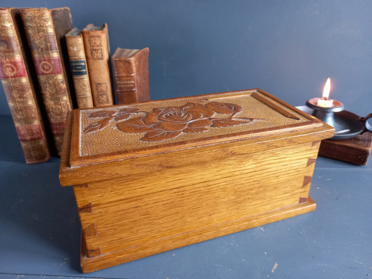 French wooden box. French vintage wooden box.