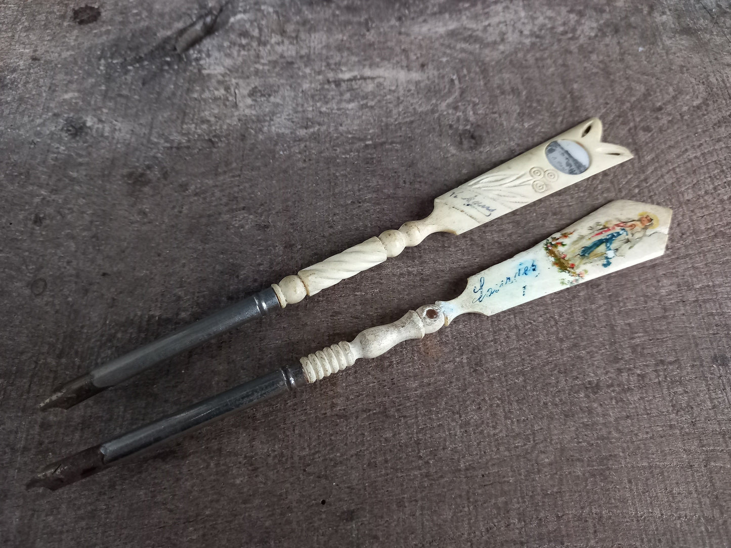 Antique Stanhope dip pen. Stanhope pens. French Stanhope pens.