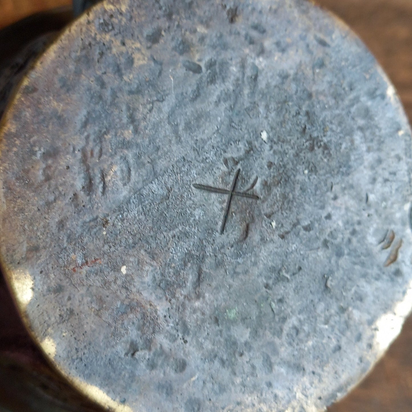 Antique mortar and pestle. 17th century antique bronze mortar and pestle.