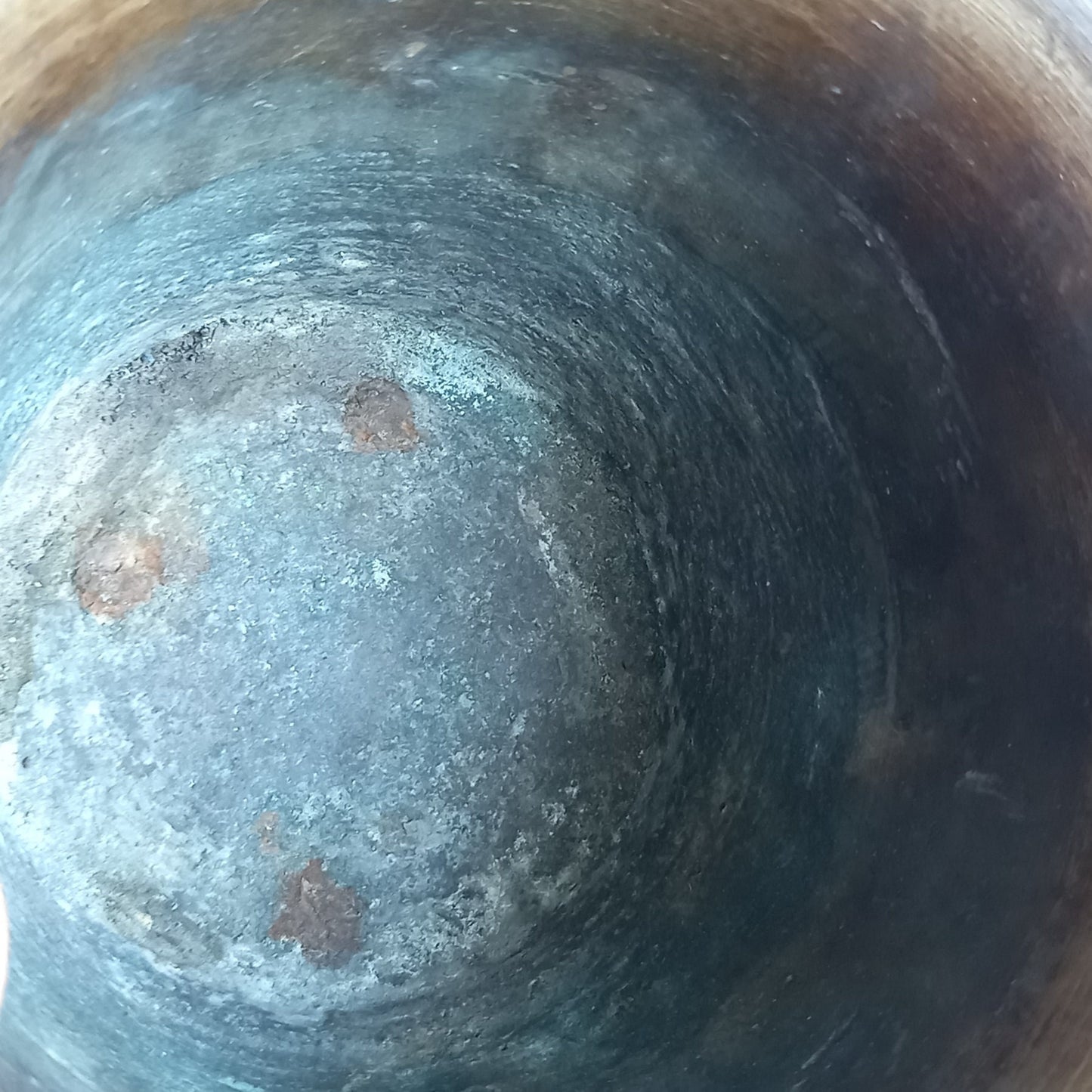 Antique mortar and pestle. 17th century antique bronze mortar and pestle.