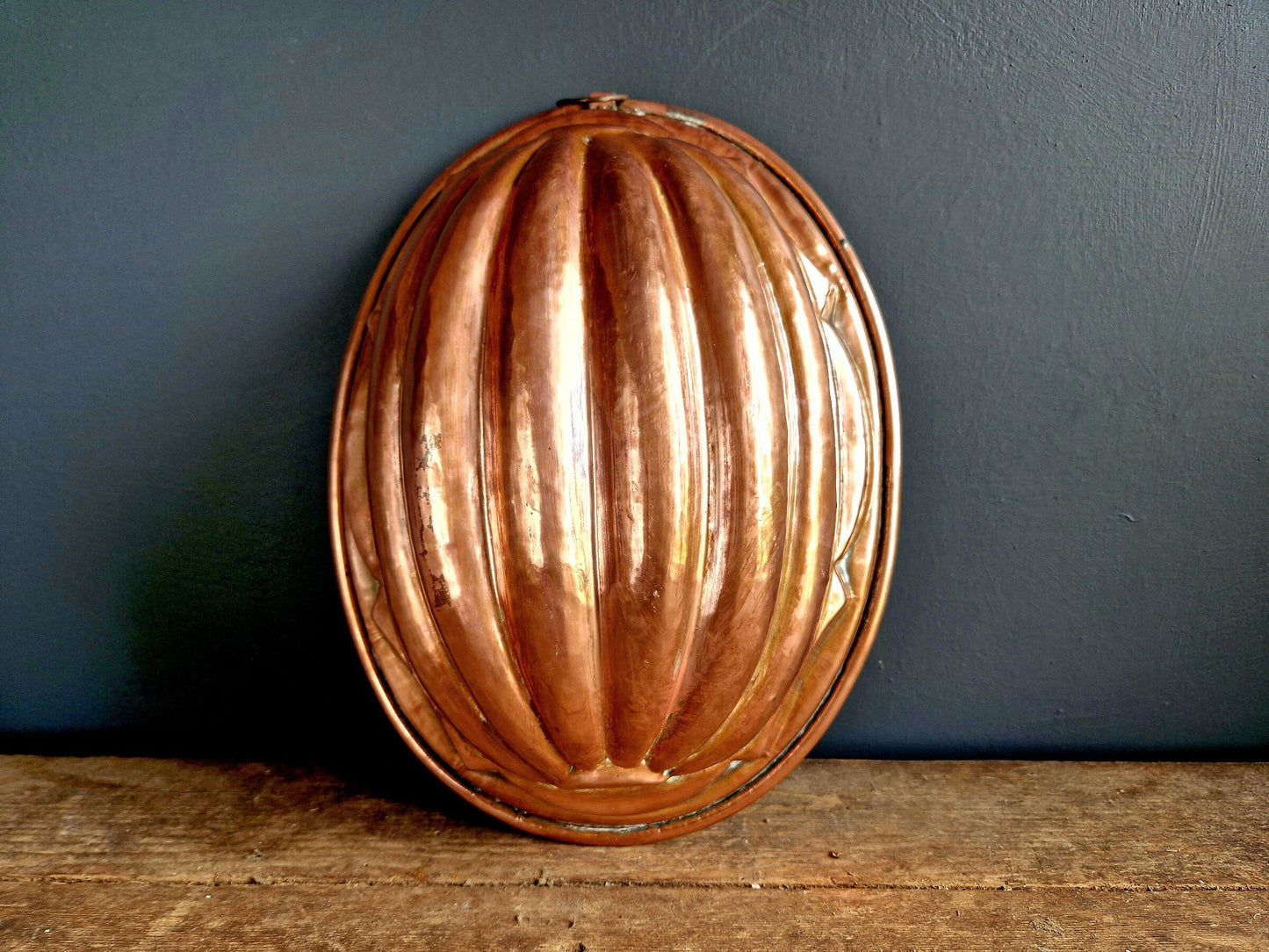French copper mold. Antique copper mold.