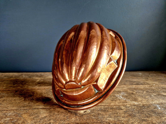French copper mold. Antique copper mold.