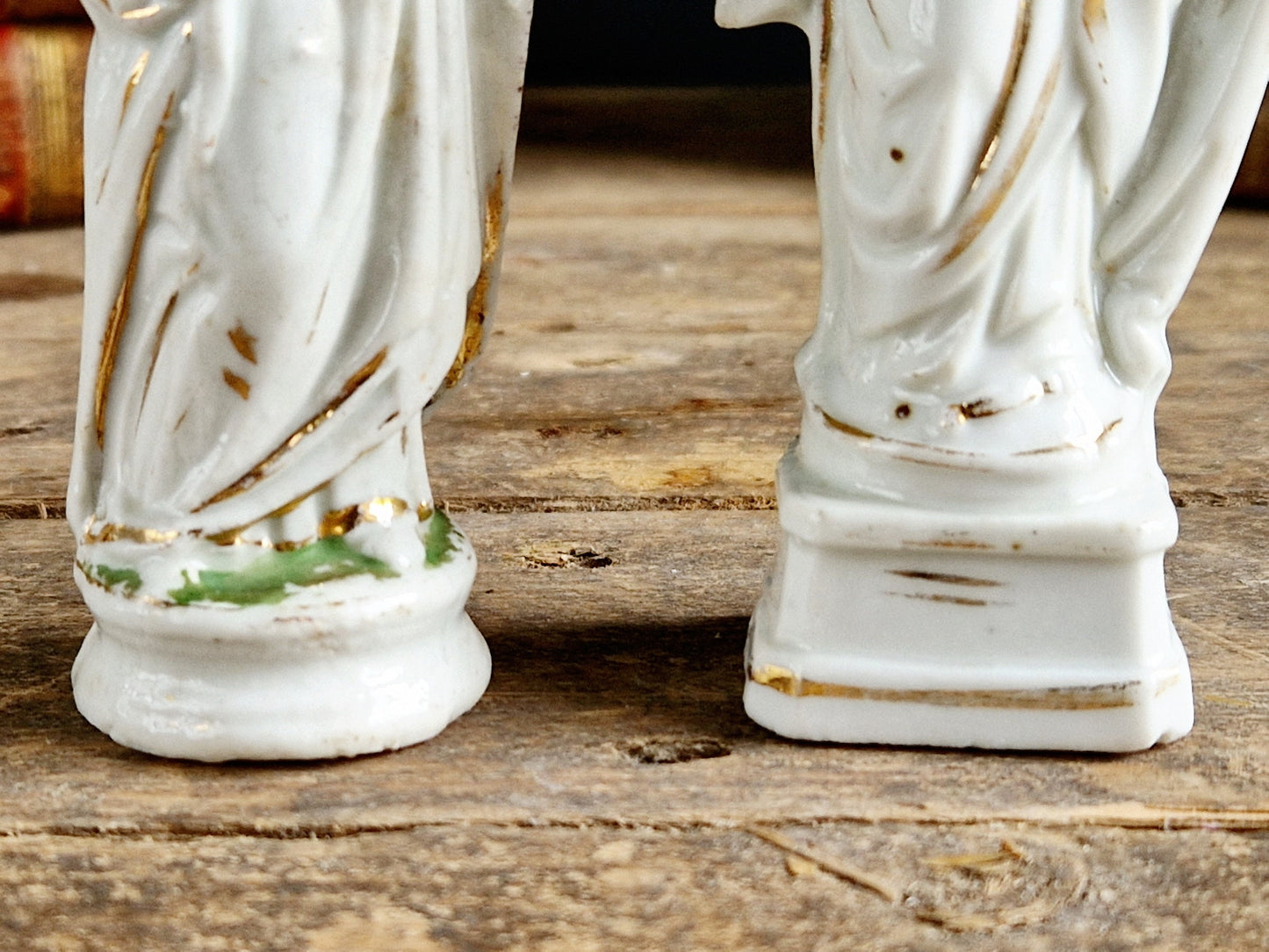 French antique porcelain Madonna statue Virgin mary statue.