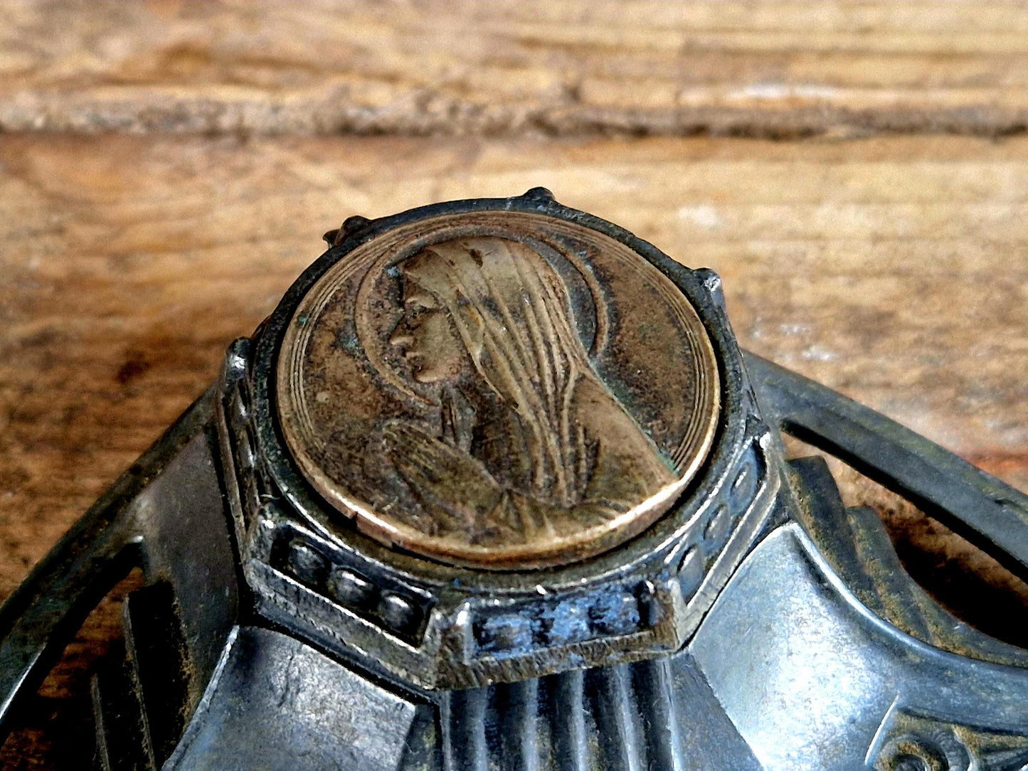 French antique inkwell small French inkwell .