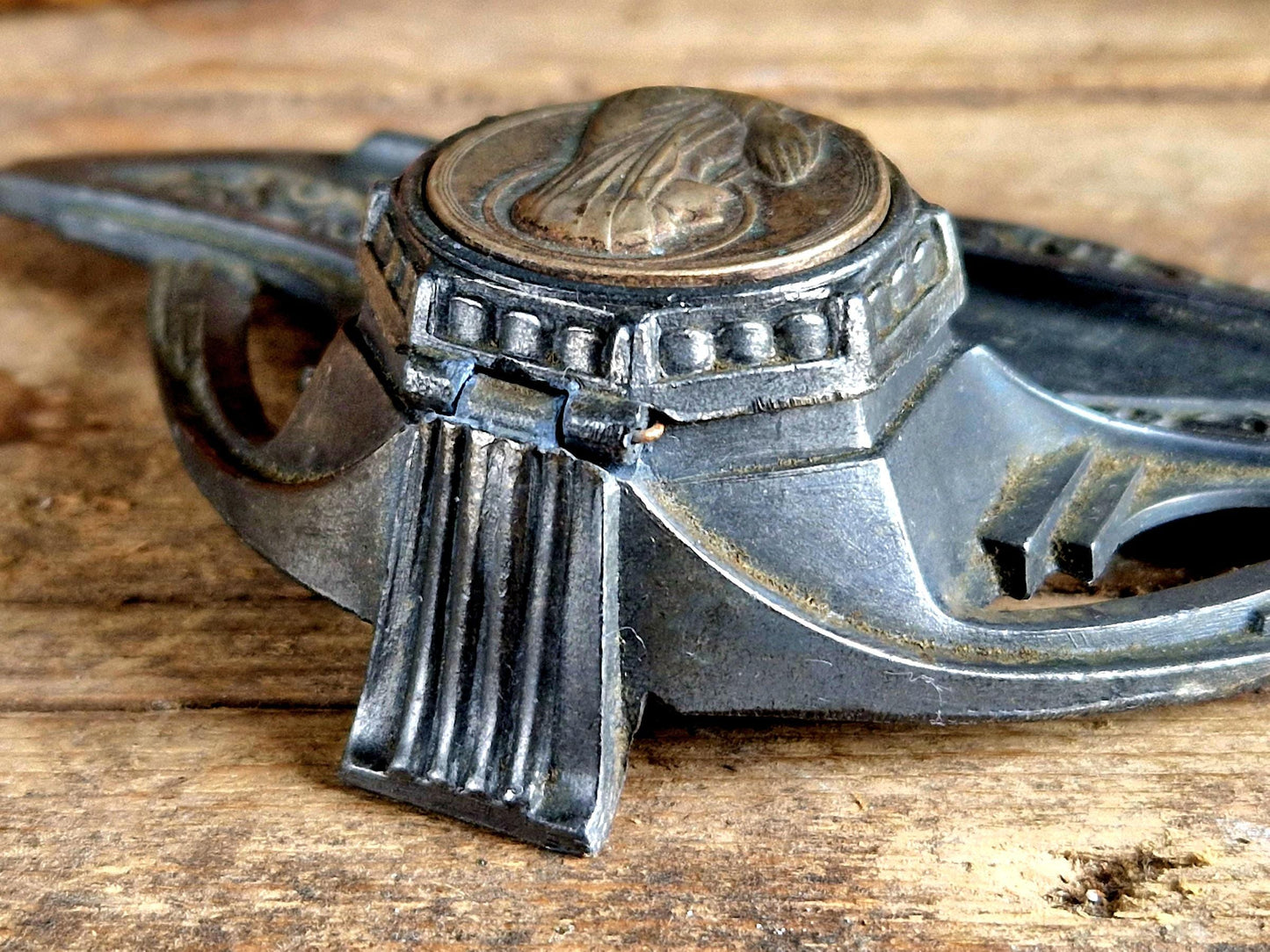 French antique inkwell small French inkwell .